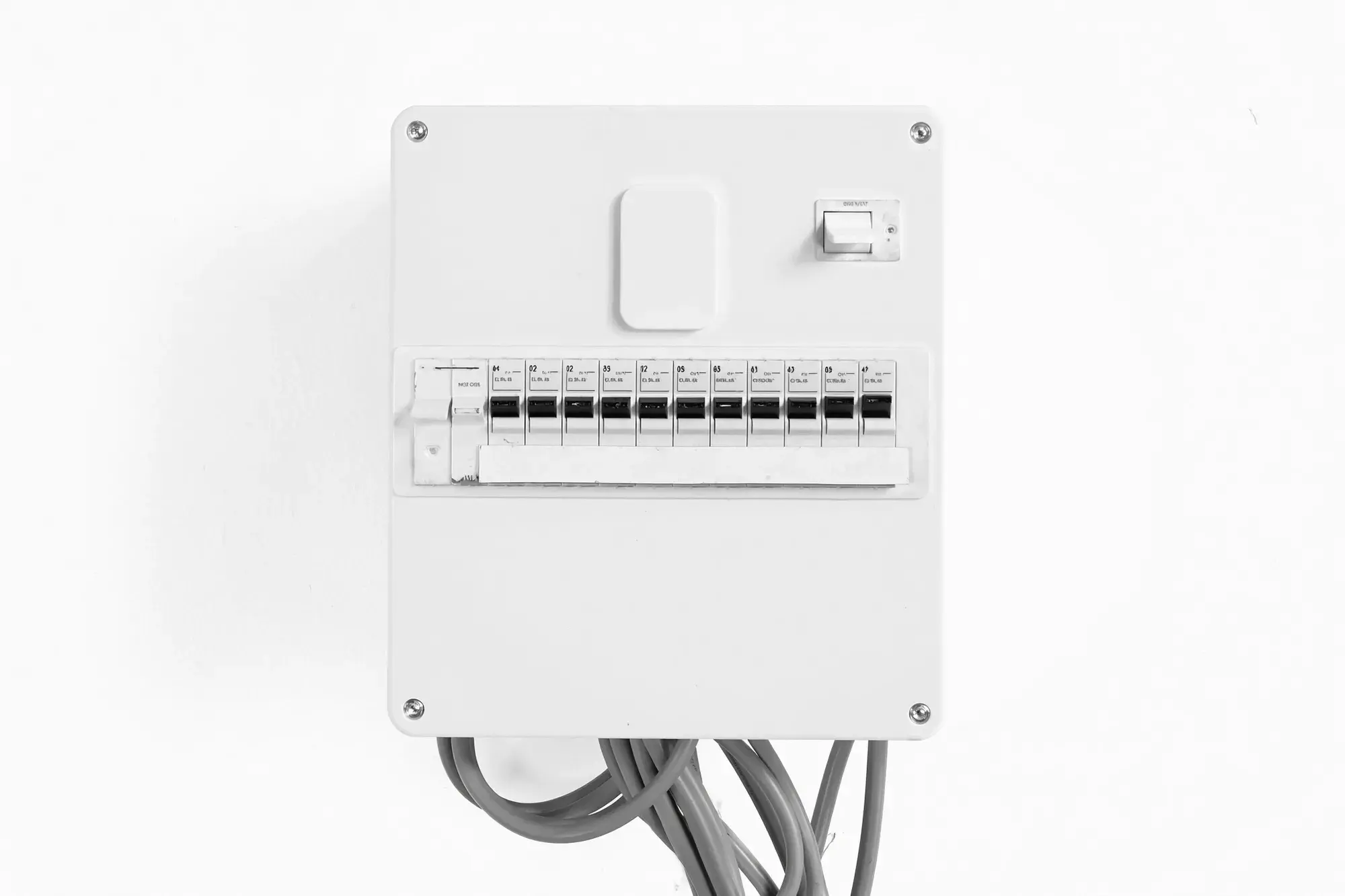 New consumer unit with labelled breakers
