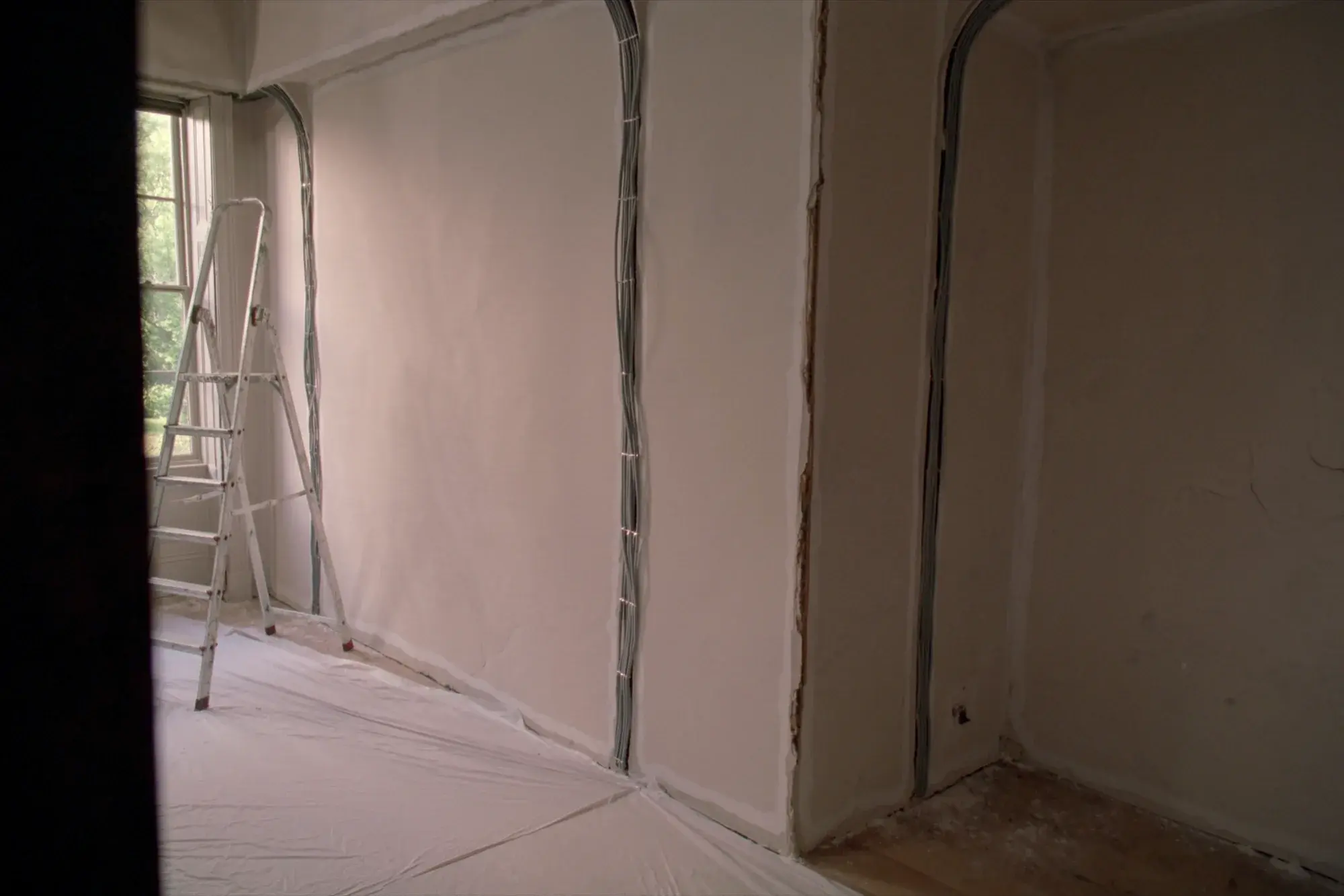 Victorian terrace part-way through a rewire